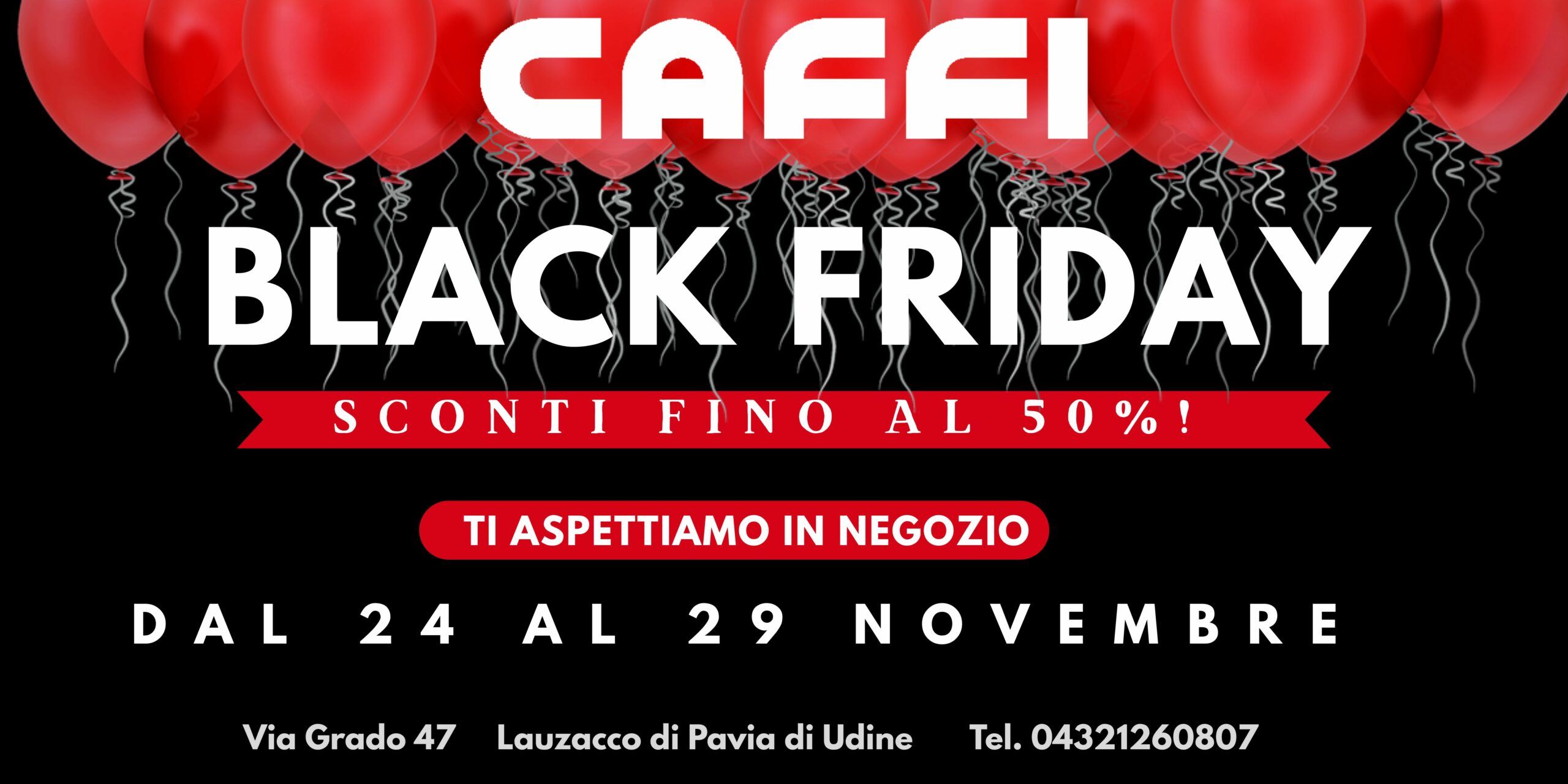 CAFFI BIANCHERIA PER LA CASA BLACK FRIDAY UDINE